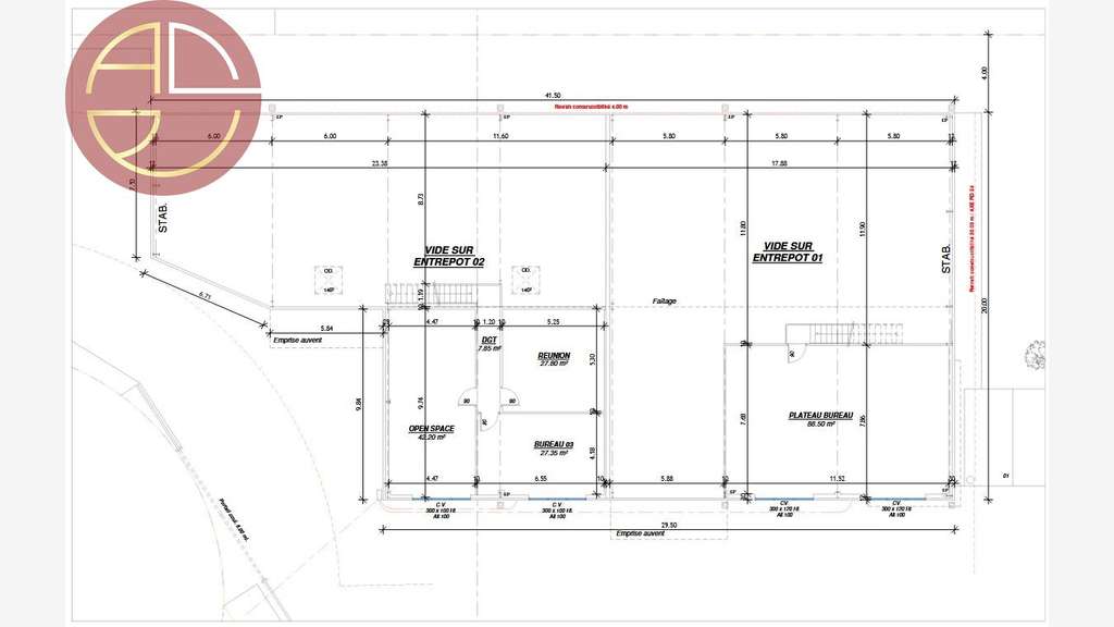 Entrepôt à louer 428m² à Villeneuve-Tolosane