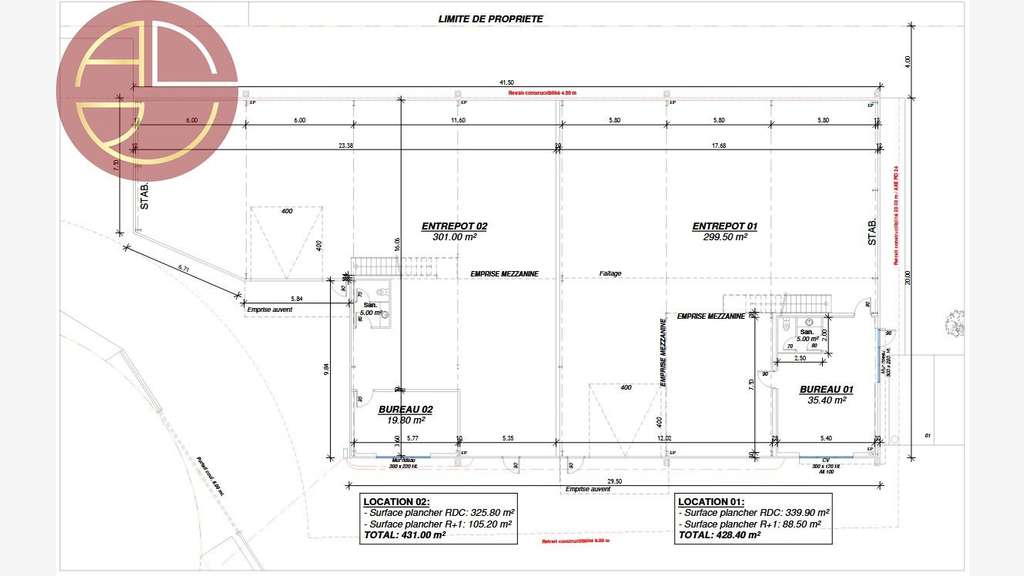 Entrepôt à louer 428m² à Villeneuve-Tolosane