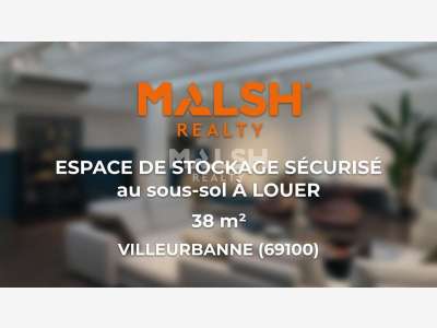 Espace stockage au sous-sol à louer à Villeurbanne