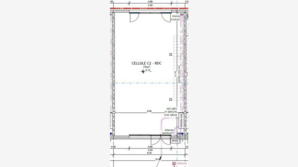 Bureaux 157m² sur 2 niveaux à louer à à Vitré