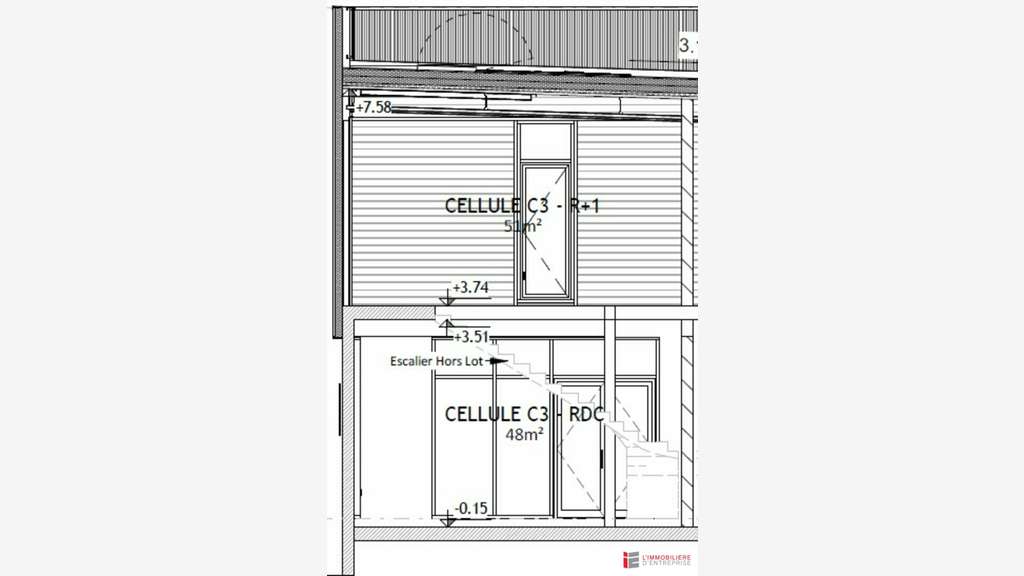 Local commercial 99m² à louer à Vitré