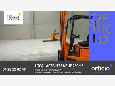 A louer local d'activité neuf 246m² à Valence