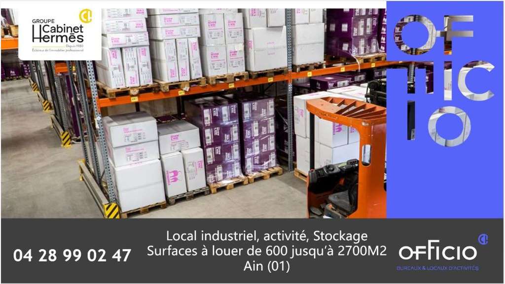 A louer entrepôt à partir 600m² St-Denis-lès-Bourg