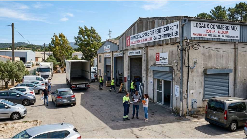 A louer local activités 230m² proche T22 Baleone