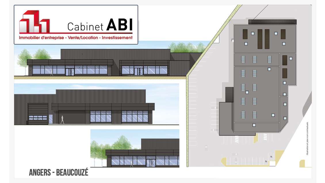 A louer local d'activités de 177m² à Beaucouzé