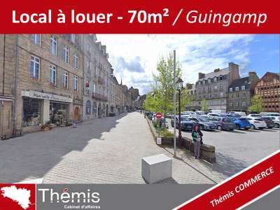 A louer local commercial 70m² à Guingamp centre