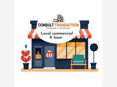 A louer local commercial 106m² à Pornic centre 