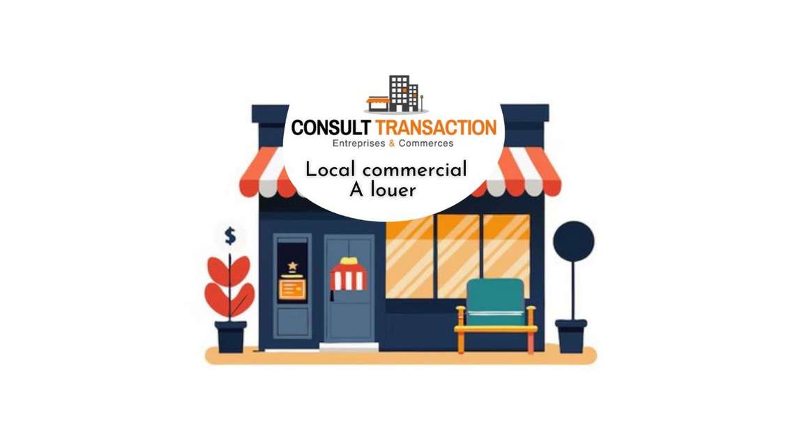 A louer local commercial 106m² à Pornic centre 