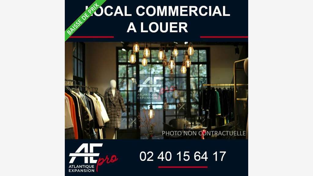 A louer local 85m² en zone piétonne Saint-Nazaire