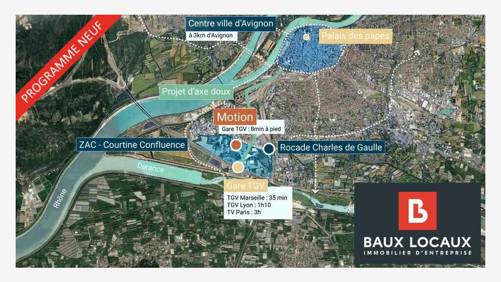 A louer espace commercial 141m² à Avignon Courtine