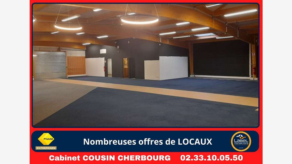 A louer local commercial de 950m² Portbail centre
