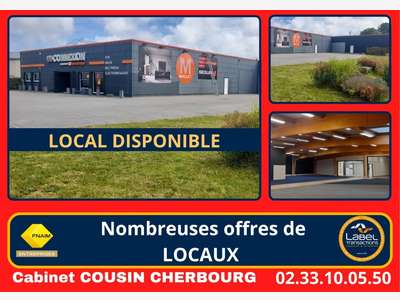 A louer local commercial de 950m² Portbail centre