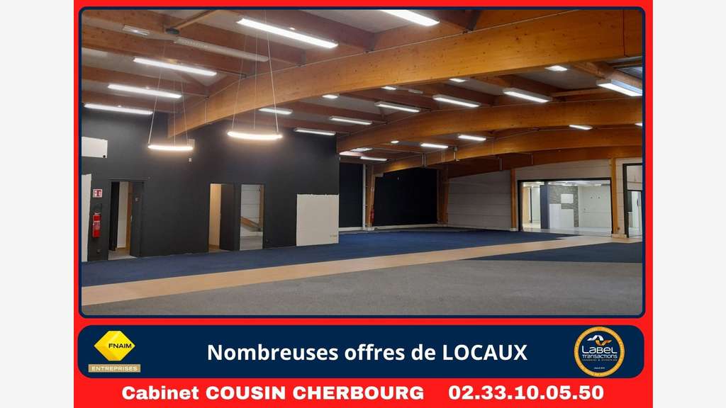 A louer local commercial de 950m² Portbail centre