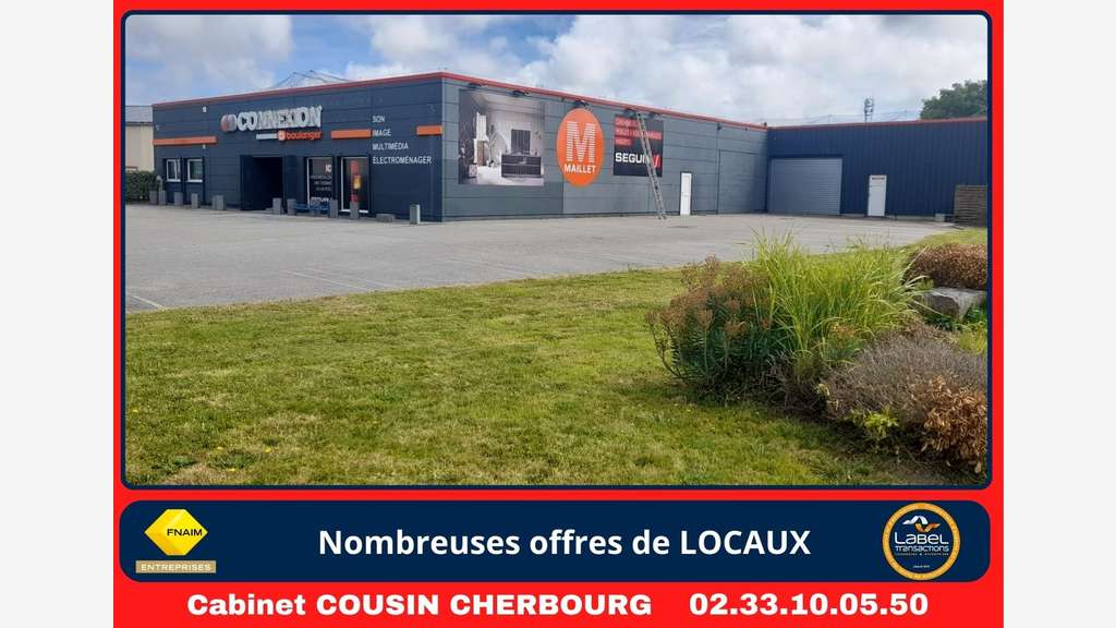 A louer local commercial de 950m² Portbail centre