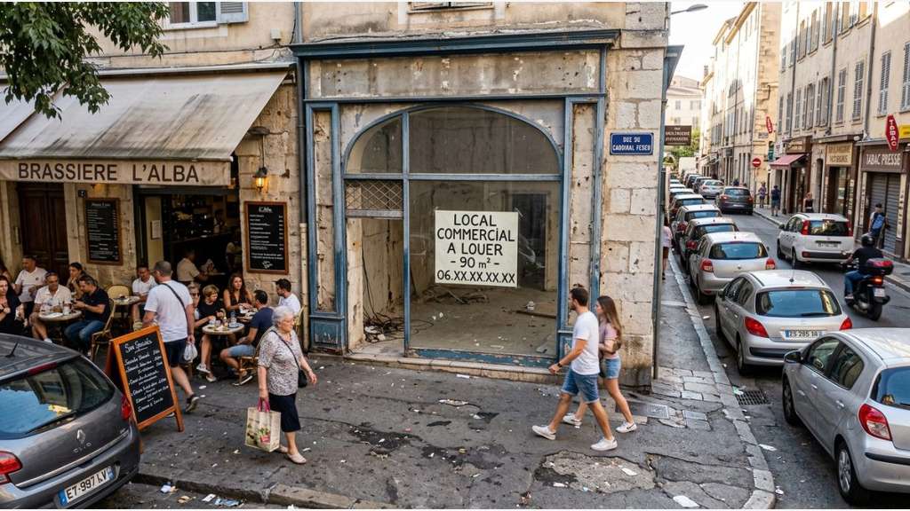 A louer local commercial 90m² à Ajaccio centre