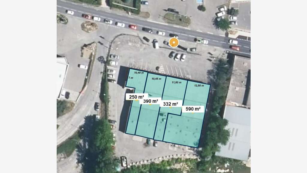 A louer local commercial 332 m² Apt