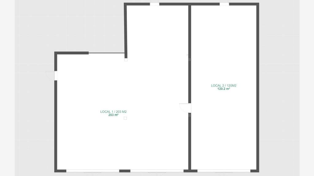 A louer local commercial 323m² Baie Mahault 