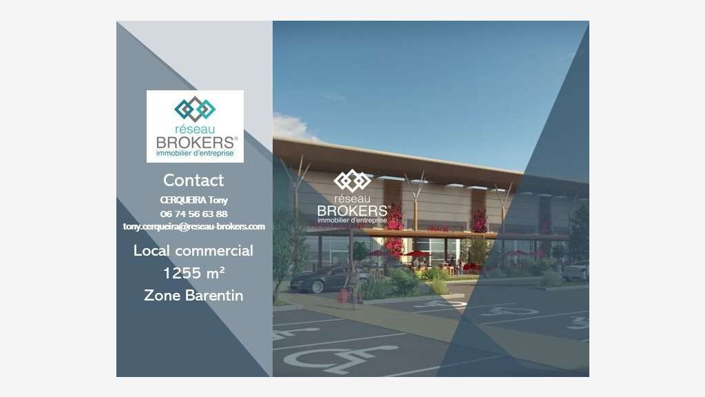 A louer local commercial premium 1255m² à Barentin