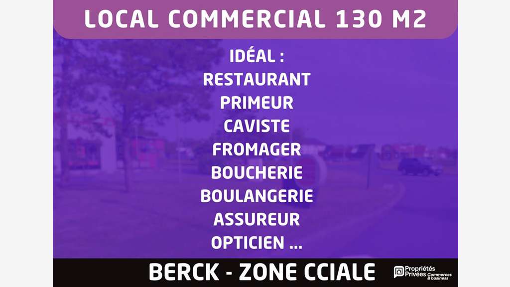 A louer local restauration 130m² à Berck