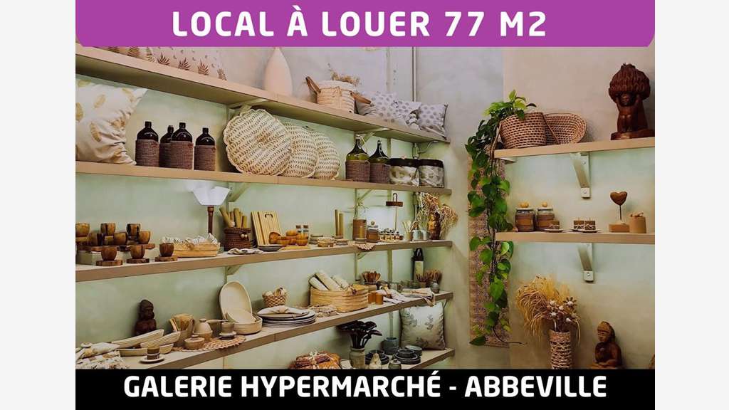 Location local commercial de 77m² à Abbeville