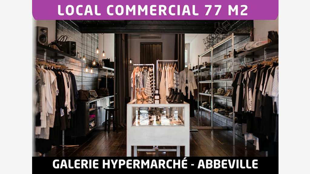 Location local commercial de 77m² à Abbeville