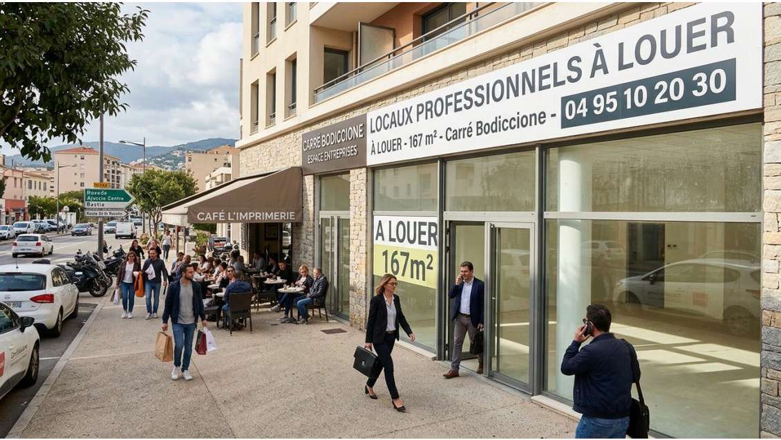 LOCAUX PROFESSIONNELS - 167 m² – CARRE BODICCIONE 