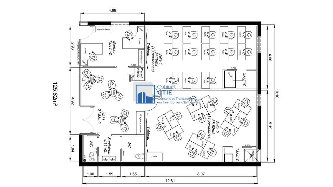 À louer local commercial de 120m² en RDC à Angers