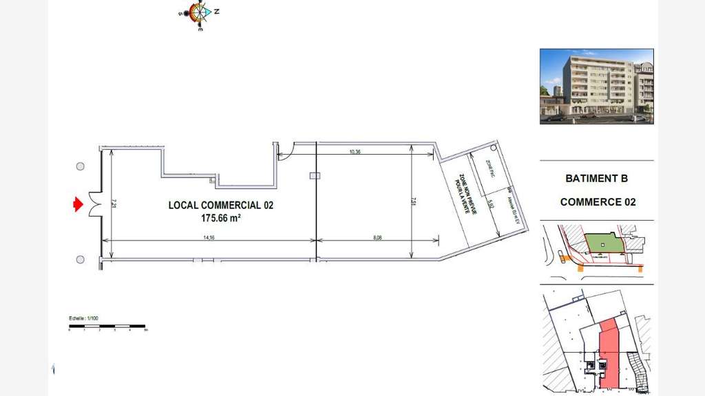 Local commercial 175m² à louer en RDC à Annemasse