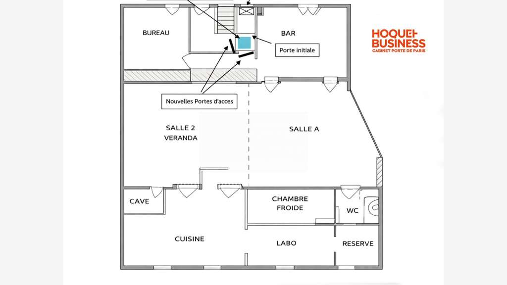 Loue local cial 150m² avec gaine à Aubervilliers