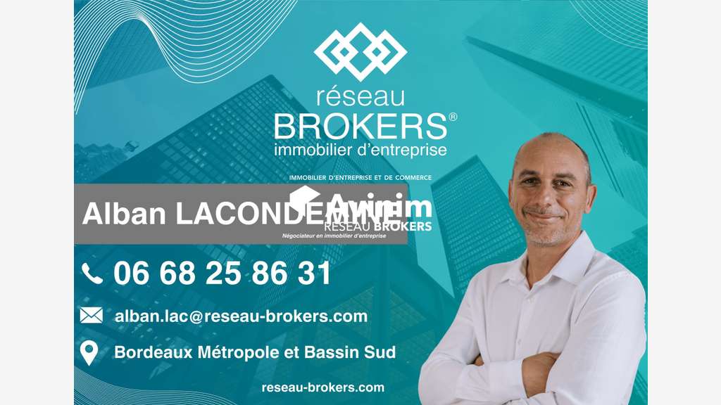 Cellule commerciale de 302m² à louer à Audenge