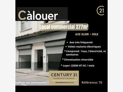 A louer local commercial 280m² à Auxonne