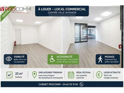 Location Locaux commerciaux - Boutiques à Avignon
