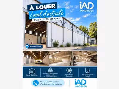 A louer local d'activité 150m² à Beaucouzé