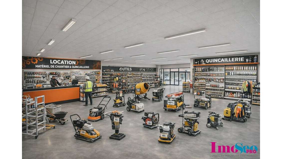 Local commercial 390m² à louer au centre de Bègles