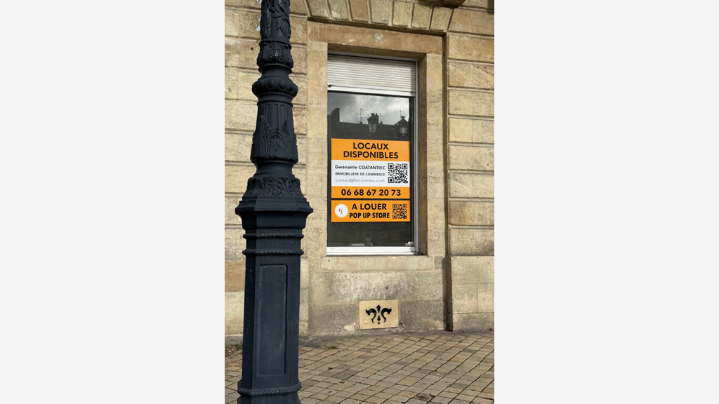 Loue local commercial 110m² Bordeaux allées Toury