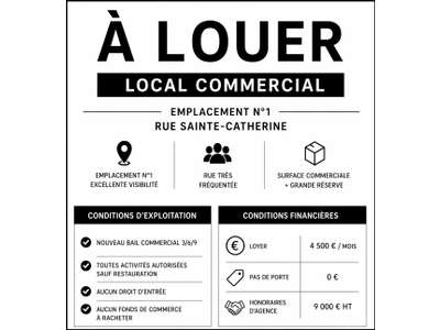 Location Locaux commerciaux - Boutiques à Bordeaux