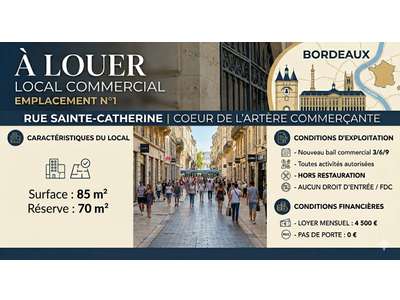 Location Locaux commerciaux - Boutiques à Bordeaux