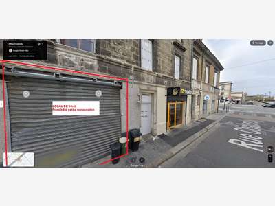 A louer local commercial 55m² Bordeaux Rive droite