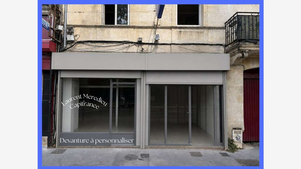 A louer local commercial 57m² Bordeaux Stalingrad
