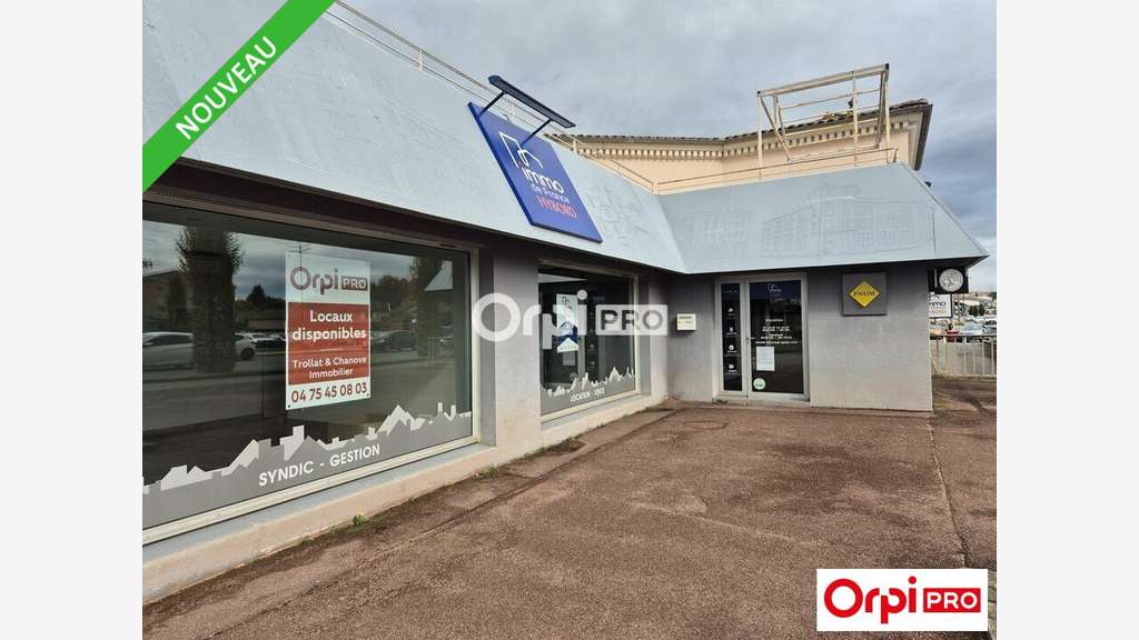 A louer local commercial 90m² Bourg-de-Péage