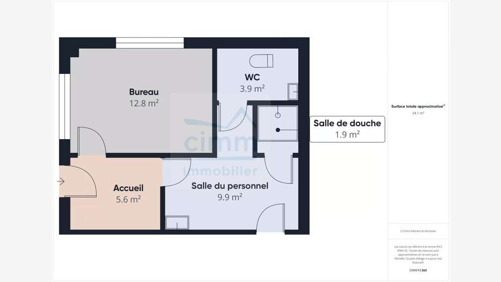 Local commercial 32m² à louer à Bourg-des-Comptes