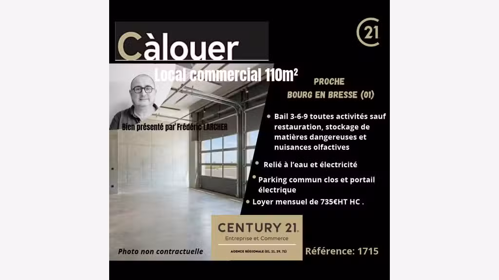 Local commercial proche Bourg En Bresse 110,20 m2