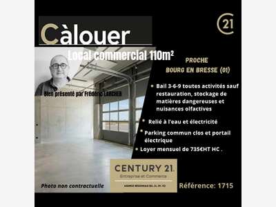 Local commercial proche Bourg En Bresse 110,20 m2
