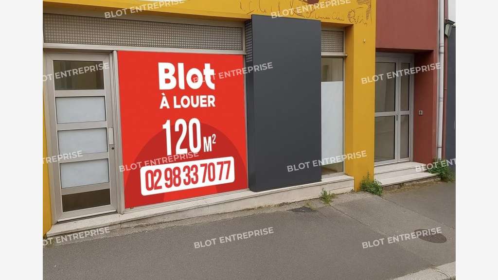 A louer local commercial 112m² à Brest centre