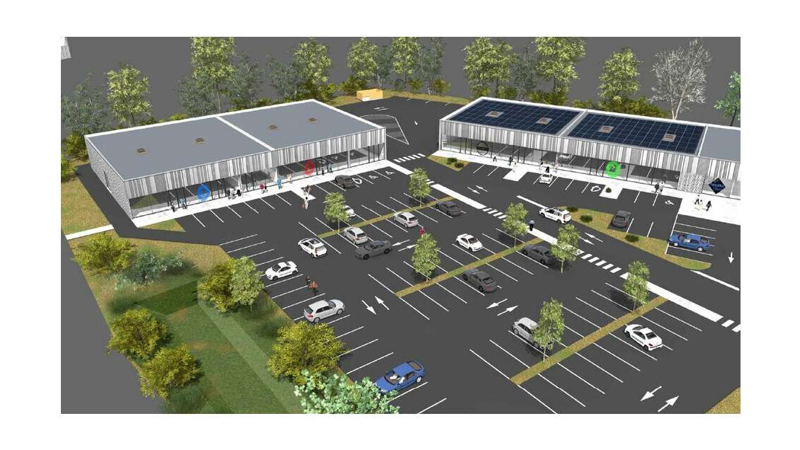 A louer deux cellules commerciales 800m² à Briec