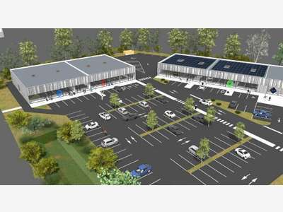 A louer deux cellules commerciales 800m² à Briec