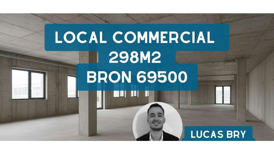 Location local commercial 298m² à Bron