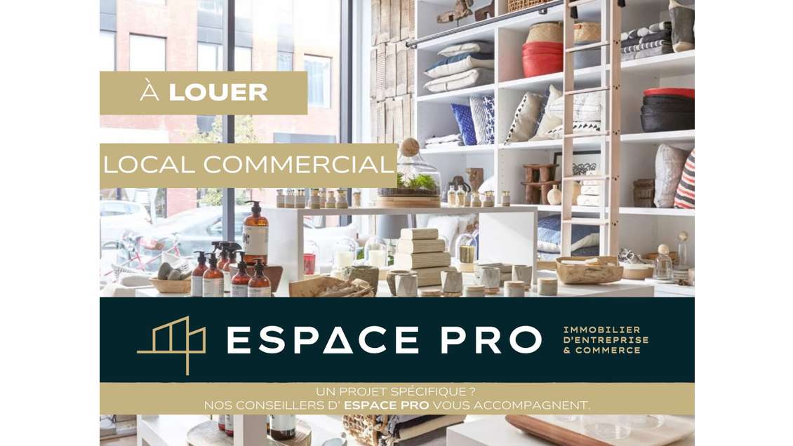 A louer local commercial de 76m² à Caen