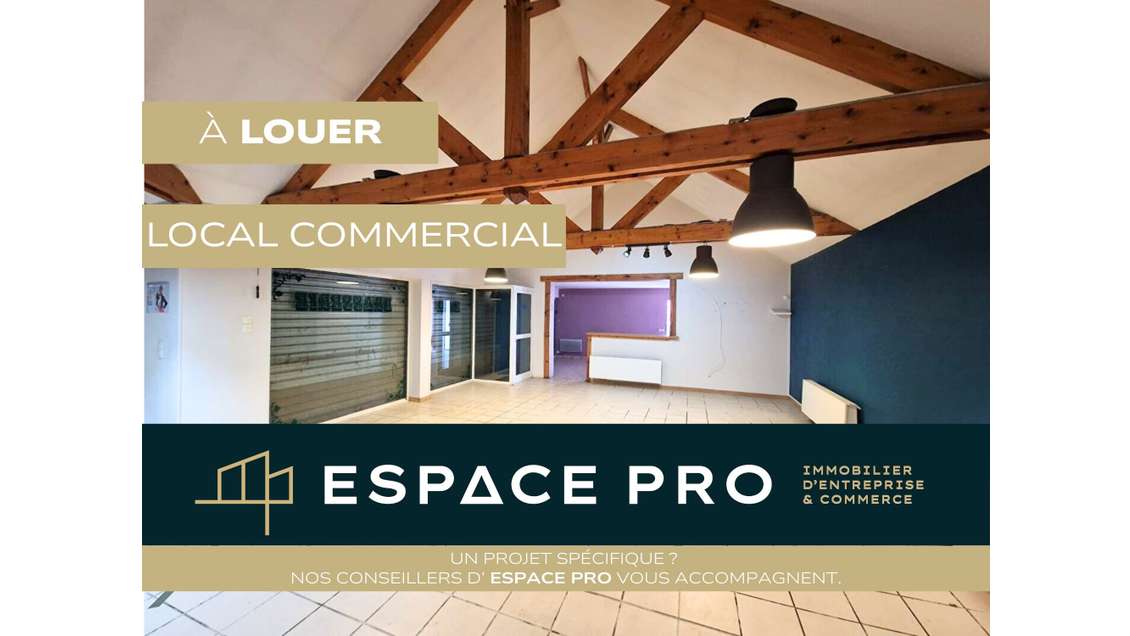 A louer local commercial 125m² au Sud de Caen