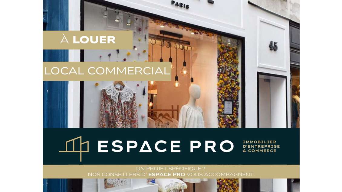 Location magnifique local 130m² artère passante 